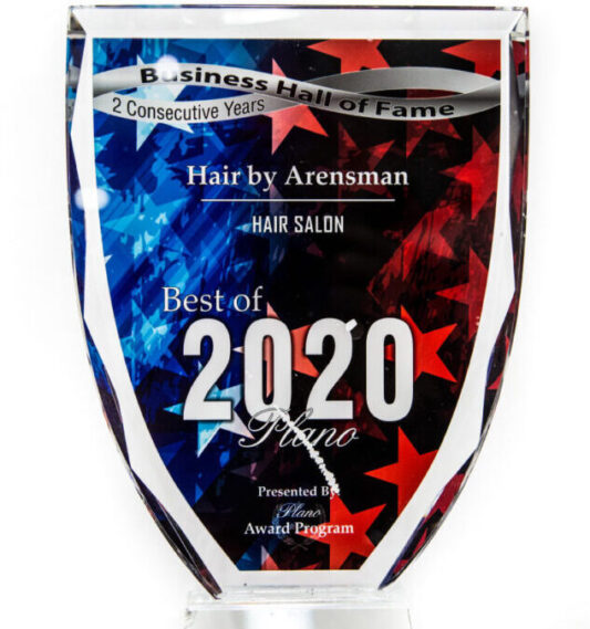 we are honored to be awarded best hair salon plano 2020