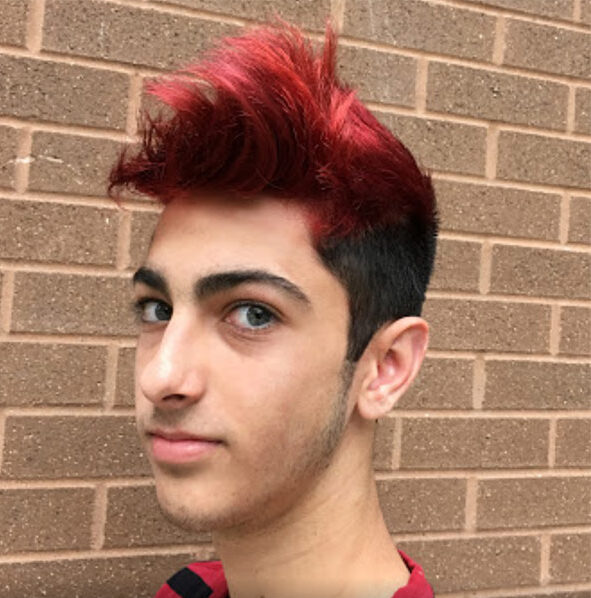 mens haircut and color