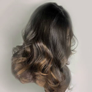 womans ombre hair coloring plano texas salon