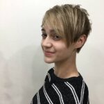 short haircut for girls after salon
