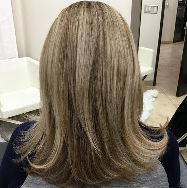 Dark blonde online highlights